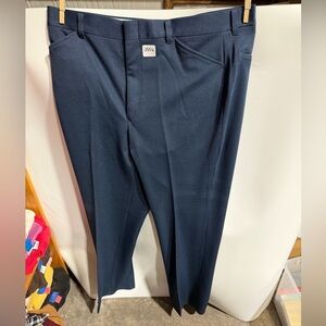 #3554-Men's Classic Dress Pants - Deep Navy